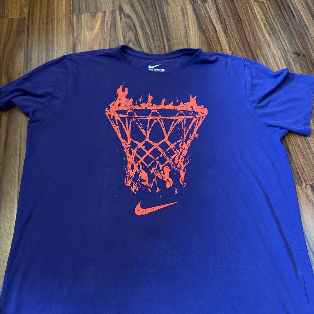 Nike Blue Basketball Graphic T-Shirt